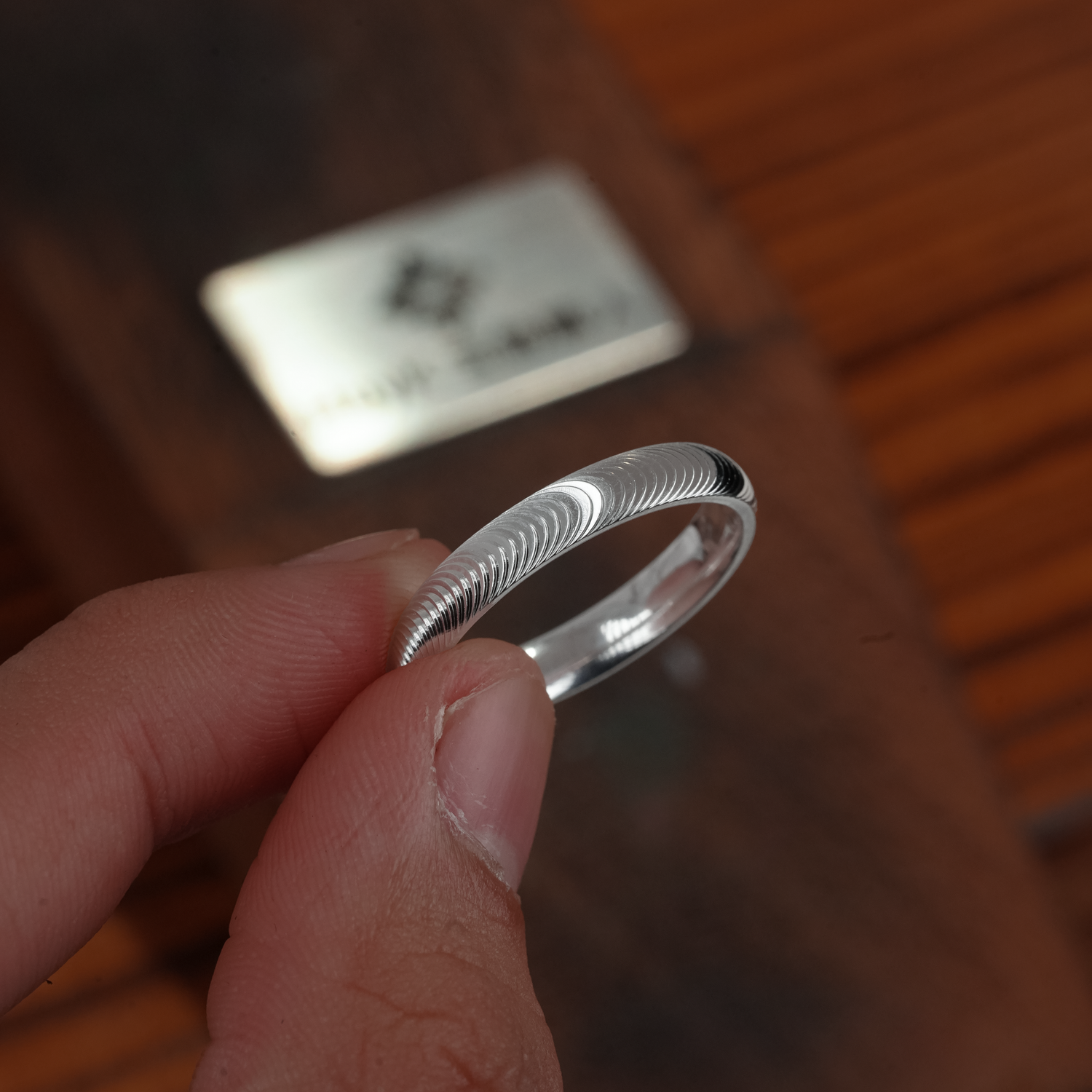 キャッツアイリング3.8ミリ- S925ー N401099