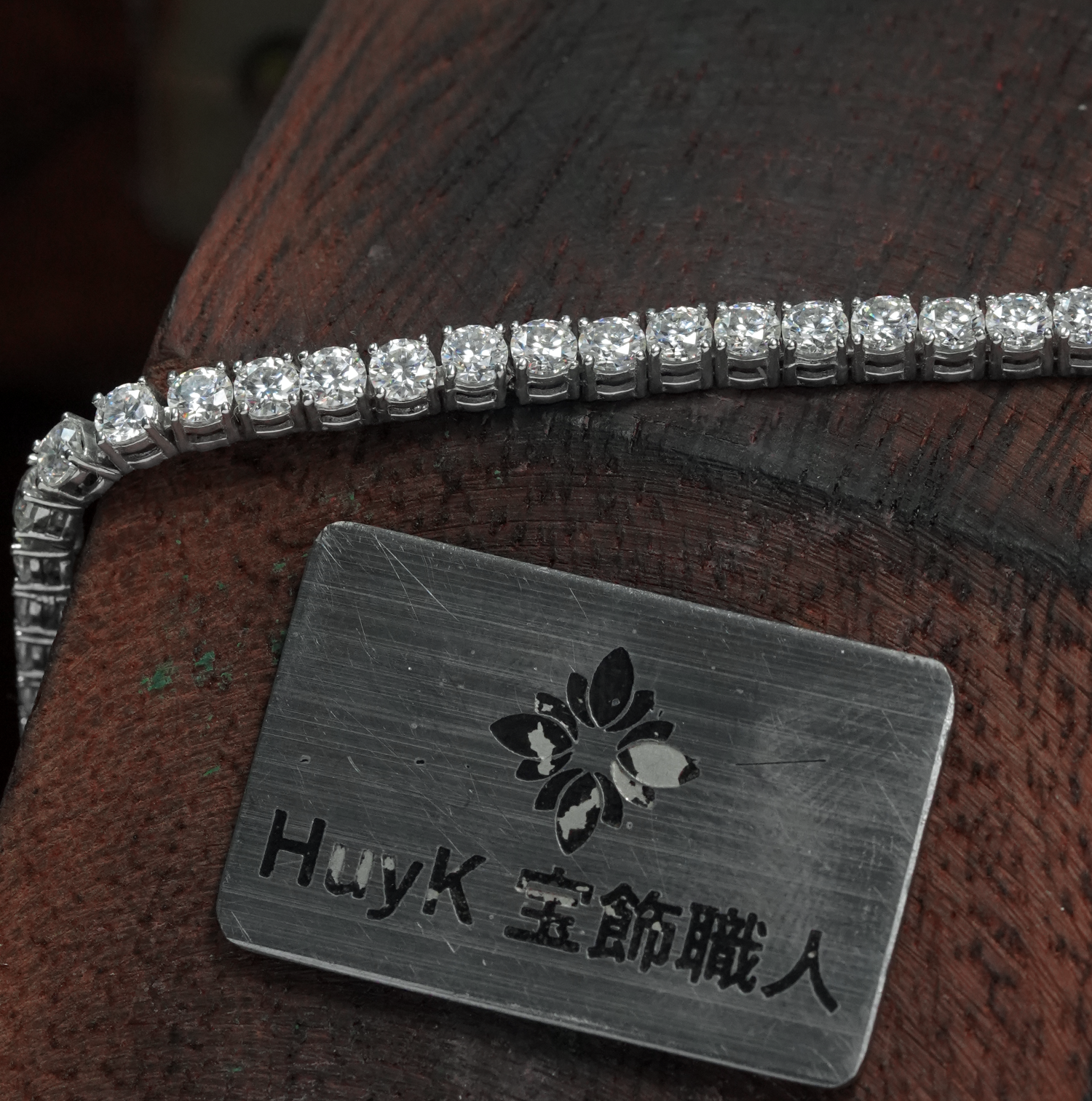 テニスブレスレット - モアサナイト - L100944